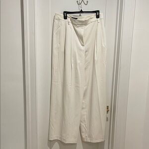 Elegant White Women's Wide Leg Pants